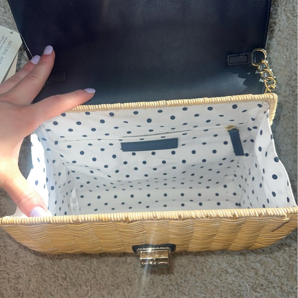 Talbots wicker shoulder bag purse spring bag NWT - Picture 8 of 10